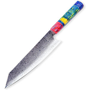 Cuchillo de Chef de acero de Damasco de alta calidad, cubiertos de cocina hechos a mano de precisión para chefs profesionales, cuchillo de cocina de estilo japonés - Product Image 5