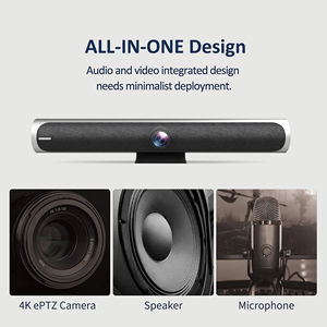 4k <strong>Conference</strong> System All in One Sound Bar <strong>Video</strong> <strong>Conference</strong> 4K PTZ Camera with Speakerphone Optics Meeting - Product Image 6