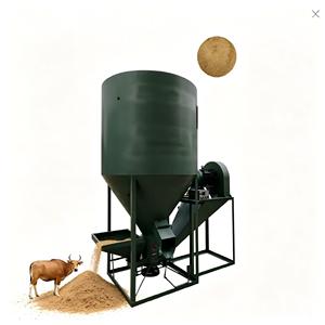 Machine à granulés d'aliments pour animaux, moteur électrique en acier, 500 kg/h, triphasé, taille de granulés personnalisable, haute productivité, équipement pour ferme d'élevage bovin - Product Image 1
