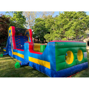 Château gonflable géant d'extérieur, <span class=keywords><strong>jeux</strong></span> de sol, parcours d'obstacles, parc d'attractions pour enfants, <span class=keywords><strong>jeux</strong></span> de tunnels gonflables, 15x3.5x4.2m, 600 - Product Image 5