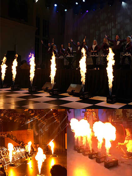 DMX512 100W Fire Machine for Outdoors Performance Concert Liveshow Show ...