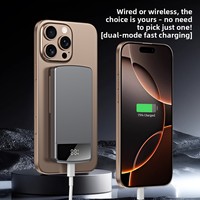 Batterie externe magnétique ultra-fine sans fil 3-en-1 à charge rapide avec affichage numérique pour montres et écouteurs rechargeables