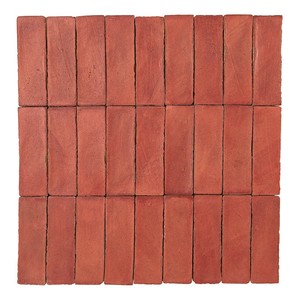 Piastrelle in Ceramica Chroma Red 5x15 per Pavimenti e Pareti, Uso Interno ed Esterno - Product Image 1