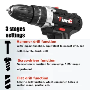 Hilda — perceuse électrique, tournevis sans fil, perceuse à percussion, perceuse 48V Max, batterie au Lithium, Mini perceuse, tournevis sans fil, outils électriques