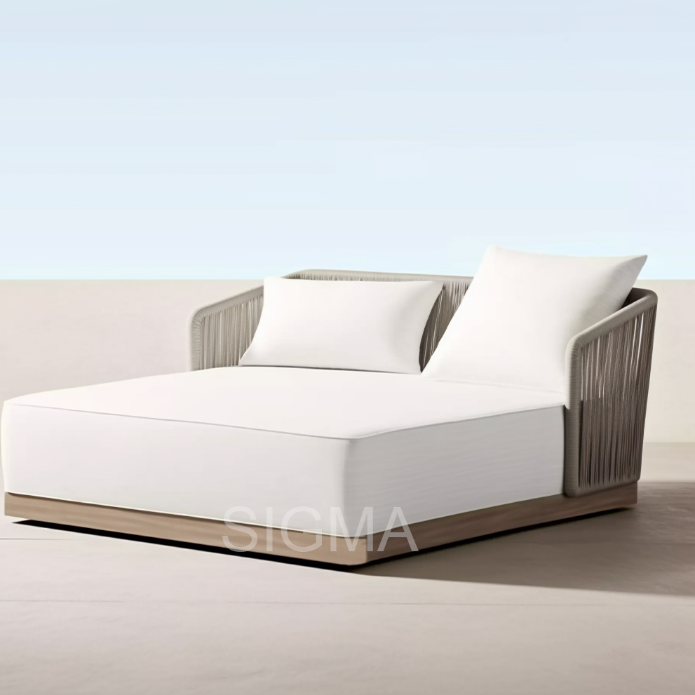 Modern Luxury Outdoor Hotel Sets All Weather Outdoor Furniture Patio Furniture Sets With Canopy Outdoor Daybed