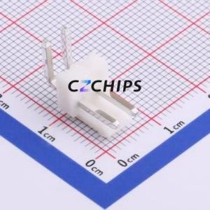 HX39601-2WAG Wire-to-Board Pin Header Bent Lead Through Hole,P=3.96mm Connector 1x2P 3.96mm Right Angle Insert VH - Product Image 1