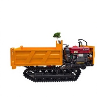 Dumper sur chenilles hydraulique homologué CE EPA pour l'agriculture, avec moteur, pompe et boîte de vitesses, garantie 1 an, diesel haute performance