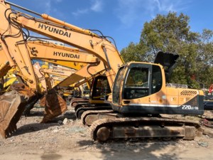 Used Hyundai 220-9S Excavator for Sale 22 Ton Crawler Machine <b>CAT</b> 320D PC220 ZX200 Ready to Work - Product Image 6