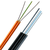 Cable de Fibra Óptica para Interiores HANLI GJYXFCH de 1 km/2 km, Cable Plano de 1/2/4 Núcleos para Comunicaciones