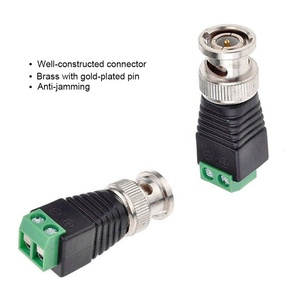 ขั้วต่อ <span class=keywords><strong>BNC</strong></span> สำหรับ AHD CVI TVI กล้องวงจรปิด Coaxial/Cat5/Cat6 <span class=keywords><strong>สาย</strong></span> - Product Image 2