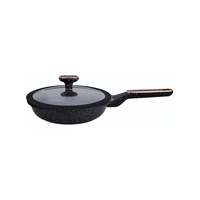 Ensemble de cuisson 12 pièces en aluminium moulé sous pression couvercle en silicone antiadhésif casseroles et poêles batterie de cuisine ensembles granit pour hôtels et restaurants