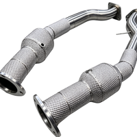 Tubería de Escape de Alto Flujo para Jeep Grand Cherokee SRT 6.4L V8 2015-2021, Tubo de Escape Deportivo SS304, Mejora de Rendimiento