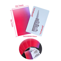 Jeu de cartes Guandan 59,7x96,7mm 0,34mm, dos en lin, imperméable, 54 cartes plus carte coupée, pour salons de jeux, fournisseur en gros