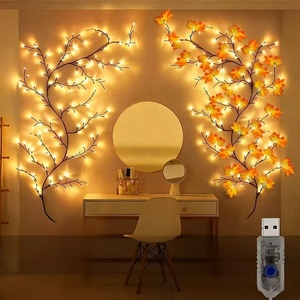 Guirnalda de Luces LED de Mimbre, Luces Decorativas USB <span class=keywords><strong>para</strong></span> Interiores, Hogar, Dormitorio, Bodas, Fiestas, Navidad - Product Image 1