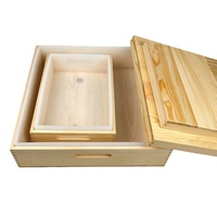 2,2/8L Große Rechteckige Quadratische Silikon-Seifenformen Handgemachte Toastbox Große Holzbox Silikonform mit Deckel