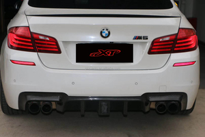กันชนท้ายรถสปอยเลอร์ด้านหลังรถคาร์บอนไฟเบอร์แท้สไตล์ M5สำหรับ BMW 5 Series F10 M5ซีดาน520i 530i 540i 2010-16 - Product Image 3