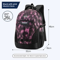 Étanche nouveau sésame bébé sac à dos pour ordinateur portable Polyester à la mode Double sac à bandoulière pour l'école affaires voyage décontracté en plein air
