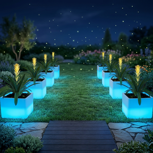 Wireless LED <b>Light</b> up <b>Cube</b> Stool Chair IP65 Rated DC/AC Powered Outdoor & Indoor Garden Decoration - Product Image 1