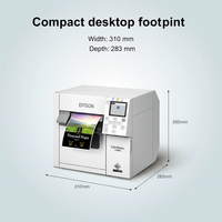 Imprimante d'étiquettes couleur pour l'industrie légère E-PS CW-C4030 HD 1200*1200 dpi Interface USB Format de papier 108 mm