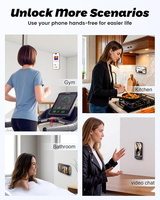 Support de téléphone à ventouse double face en silicone avec logo personnalisé, support de téléphone adhésif détachable mains libres pour selfies et vidéos