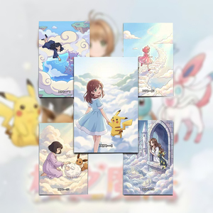 Collection de cartes Pokémon chinoises YQ, animées et scellées, cartes Mega Dream de qualité, booster mystère Pokémon, plateau de jeu de carrom en papier - Product Image 1