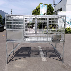 Fabrika ucuz özel Modern dikdörtgen ahşap Pet House katı desen dayanıklı açık köpek kedi kafesi rüzgar geçirmez plastik tepsi palet - Product Image 3