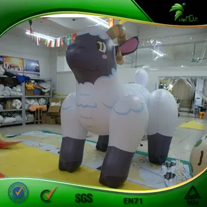 Hongyi-juguete inflable de PVC, Animal blanco, oveja, 0,4mm