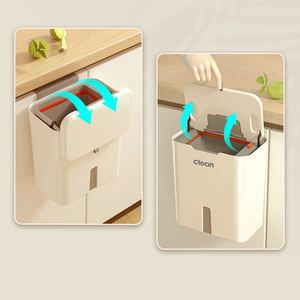 Cubo de <span class=keywords><strong>basura</strong></span> retráctil para cocina al por mayor, clasificación montada en la pared, cubo de <span class=keywords><strong>basura</strong></span> plegable para baño, suministros para el hogar - Product Image 6