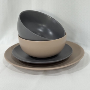 High Quality Luxury Matte Finish Classic <b>Vintage</b> Elegant Ceramic Porcelain Tableware 16-Piece Eco-Friendly Dishwasher <b>Safe</b> - Product Image 4