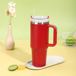 <b>40oz</b> Car Travel H2.0 <b>Handle</b> <b>Tumbler</b> Vacuum Mug Lid Straw Non-Slip Base OEM ODM Custom Design - Product Image 3