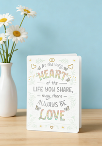 Tarjeta de Felicitación Premium con Diseño Floral y de Mariposas, Perfecta para Bodas, Aniversarios, Despedidas de Soltera y Compromisos - Product Image 5