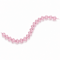 Perles bicones facettées en résine époxy de 4 mm, en vrac, avec trou, pour cantonnière de rideau, couvre-lit, set de table, tapisserie, tête de lit