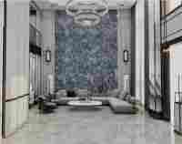 Carreaux de sol extérieurs modernes semi-mats gris foncé en porcelaine, briques réfractaires, carreaux de céramique émaillés pour salle de bain et salon, école