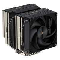 COOLLEO Etian P60TP V2 Deux Tours 6 Caloducs TDP 275W Refroidisseur D'air CPU Refroidissement LGA 115X/1200/1700/1851 pour Ordinateur Gaming AMD