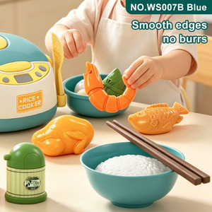 LEZA BABY – Nouveauté ! Ensemble de cuisine réaliste pour jeu d'imitation, avec <span class=keywords><strong>cuiseur</strong></span> à riz et ustensiles de repas simulés – Vente en gros à prix abordable - Product Image 4