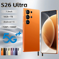 Versión Global, 16GB+1TB, S26 Ultra, Android 15, 5G LTE, Teléfono Inteligente con Doble SIM, Reconocimiento Facial, Nuevo, HD