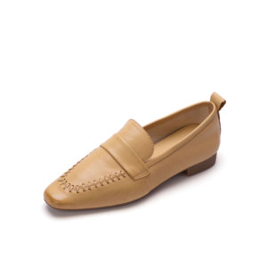 <span class=keywords><strong>Mocasines</strong></span> de Cuero Cosidos a Mano con Punta Cuadrada Clásica, Personalizados al por Mayor, para <span class=keywords><strong>Mujer</strong></span>, Zapatos de Oficina, Zapatos de Vestir para Dama - Product Image 1