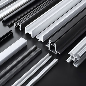 Mở Khuôn Tùy Chỉnh Chất Lượng Cao Nhựa PVC Trượt Rèm Theo Dõi Rèm Đường Ray Trượt Cho Trang Trí Nội Thất - Product Image 5