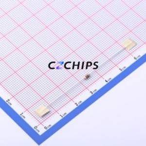 Résistance traversante CR1/8W-910ohm 5%-ST52, composant traversant (THT), D2.3xL3.7mm, film carbone 910Ohm 5% 200V - Product Image 2