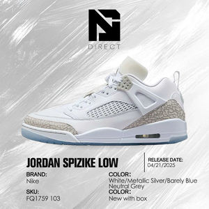 <span class=keywords><strong>Air</strong></span> <span class=keywords><strong>Jordan</strong></span> Spizike Low 'White Neutral Grey' Chaussures de sport et d'entraînement décontractées et tendance - Product Image 6