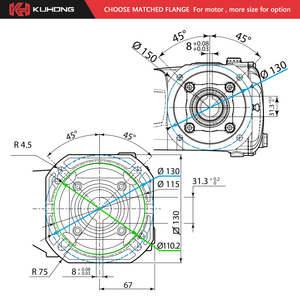 Bomba de Lavado a Presión Eléctrica Kuhong de Venta Caliente de Fábrica 2500psi 3000psi 11.4 Lpm - Product Image 3