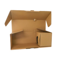 Boîte à fleurs en carton ondulé avec impression colorée et traitement de surface spécial, avec insertion personnalisée de fleurs et de pots
