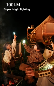 Có thể gập lại Silicone trẻ em đèn pin AA Pin điện cắm trại ánh sáng ABS nhôm kính thiên văn ngọn đuốc với dải tên lửa không thấm nước - Product Image 4