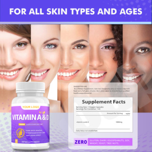 ויטמין & <span class=keywords><strong>d</strong></span> כמוסות רך בריאות תוספי סידן ספיגת חסינות לאיזון ויטמינים כמוסות - Product Image 4