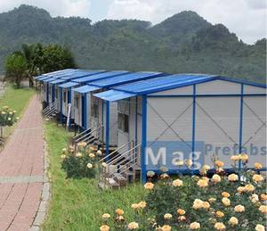 Maison préfabriquée bon marché en acier aux Philippines Installation temporaire moderne <span class=keywords><strong>Site</strong></span> d'hébergement Bureau Structure en acier Entrepôt K House - Product Image 5