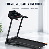 Tapis roulant pliable K-FIT GSTE-4000, 12 programmes, machine de course motorisée avec affichage LED du rythme cardiaque, salle de sport à domicile, fitness