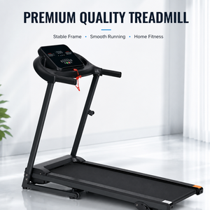 Tapis roulant pliable K-FIT GSTE-4000, 12 programmes, machine de course motorisée avec affichage LED du rythme cardiaque, salle de sport à domicile, fitness - Product Image 2