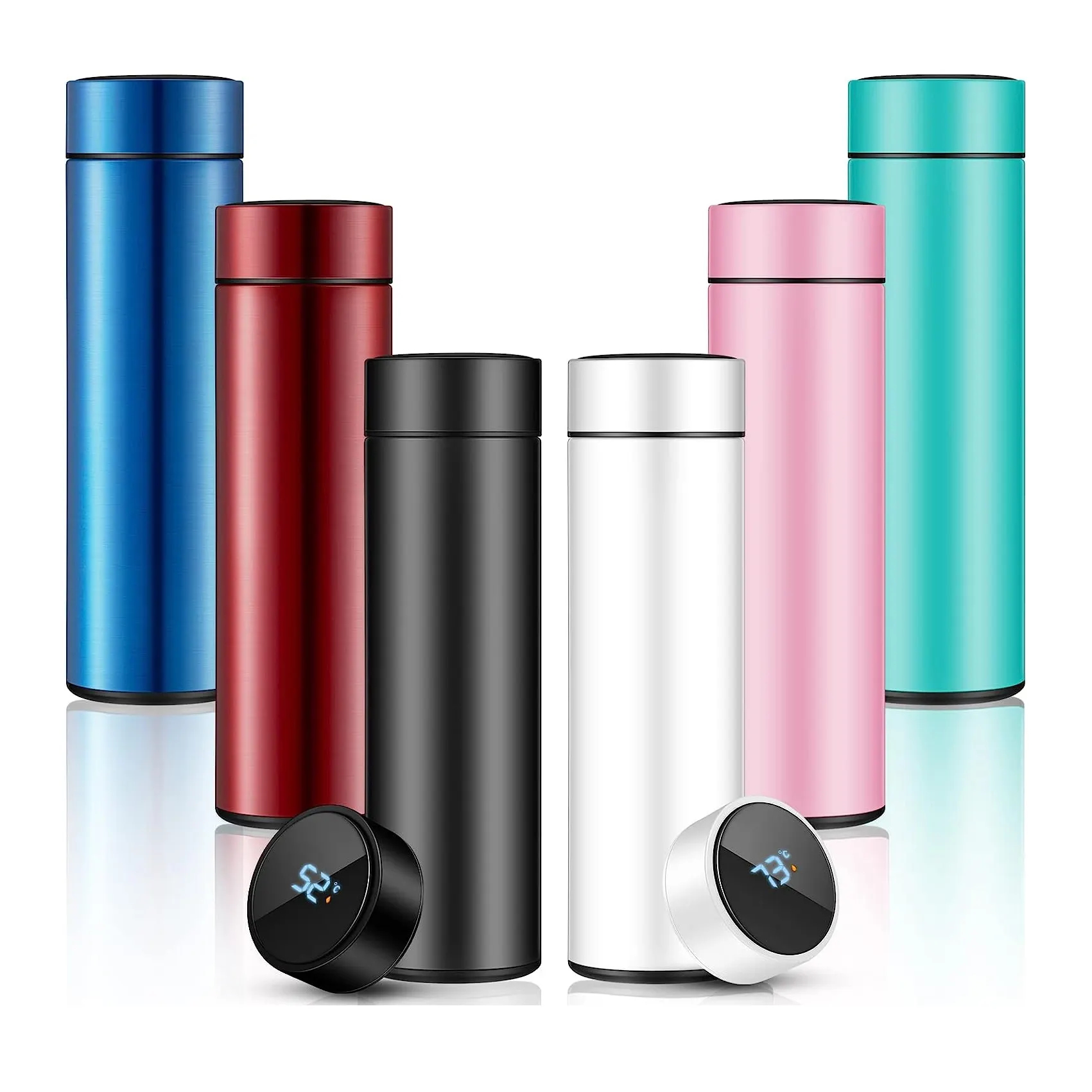 2023 New Hot Selling 304 Stainless Steel Portable Water Bottles with Led Temperature Display for Valentines Day Gift