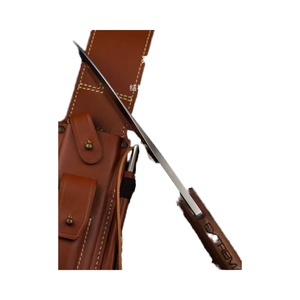 Cuchillo Táctico Personalizable Doberman de Acero Inoxidable de Alta Calidad con Hoja Fija y Funda de Madera para Uso en Exteriores, Incluye Funda, DIY, OEM, Edición Limitada - Product Image 3