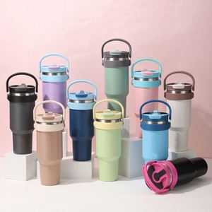 Portable Classic Large Capacity 40oz 304 Stainless Steel <b>Thermos</b> Tumbler Straw 6-12 Hours Thermal Insulation for Outdoor Travel - Product Image 1